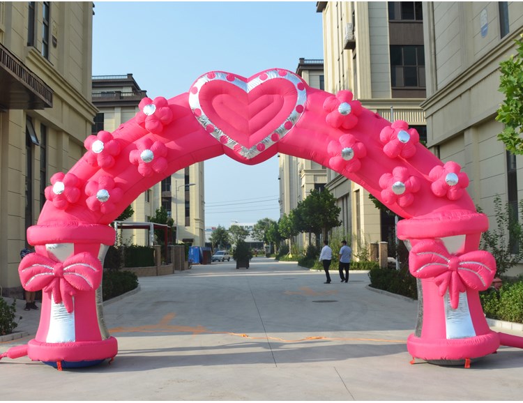 滁州粉色爱心拱门
